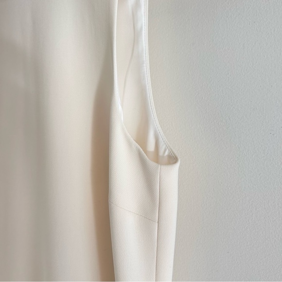THEORY “Easy Shift Dress Admiral Crepe” In Cream - Picture 3 of 10